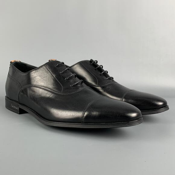 PAUL SMITH Size 8 Black Leather Lace Up Shoes main image 5